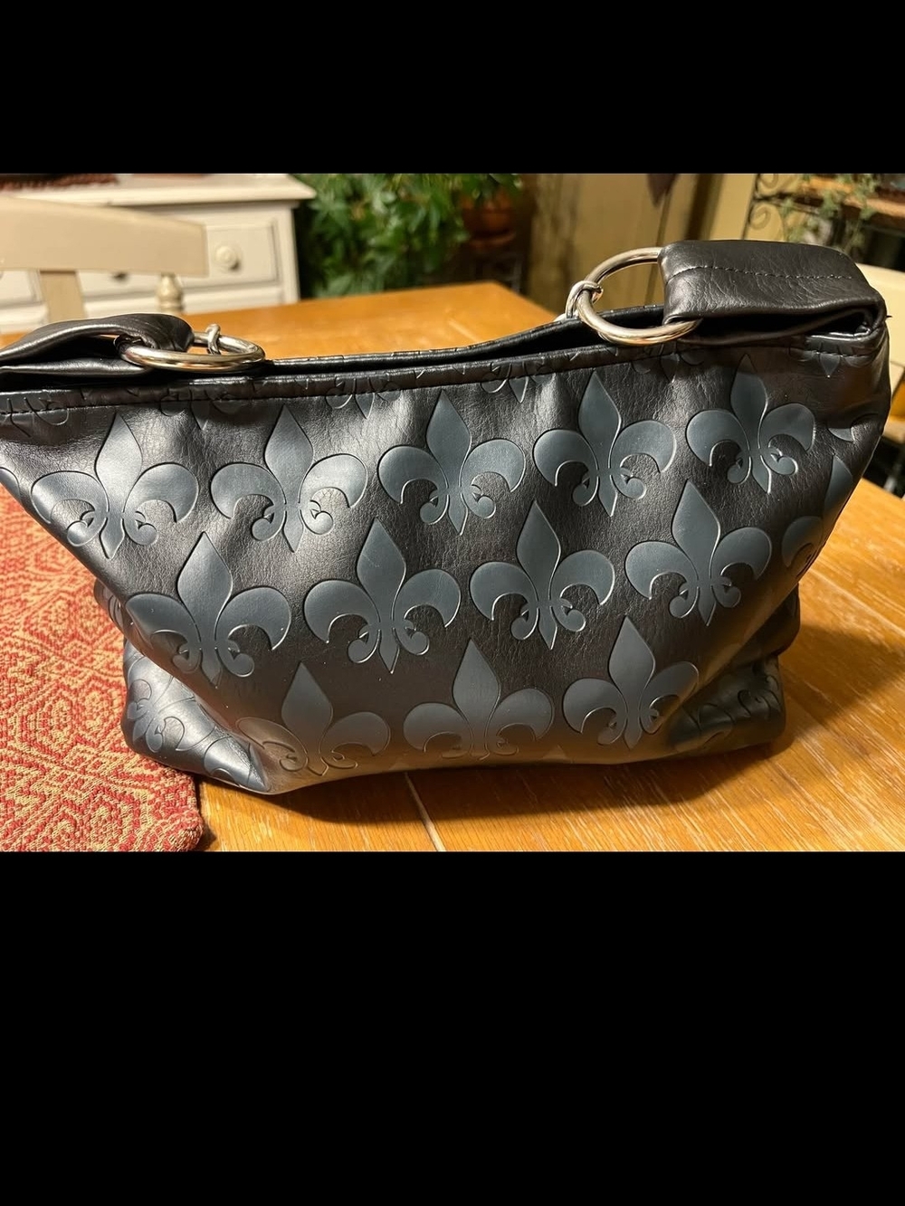 Rare Lux de Ville x House of Blues True Love Embossed Purse Handbag Goth Retro